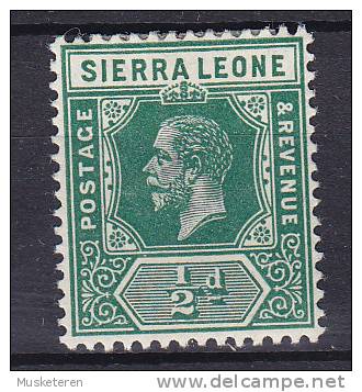 Sierra Leone 1912 Mi. 81 C     ½ P King König George V. MH* - Sierra Leone (...-1960)