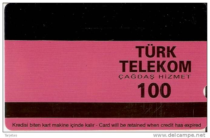 TARJETA DE GRECIA DE UN SATELITE  DE TURK TELECOM (SATELLITE) 100 UNITS - Astronomia