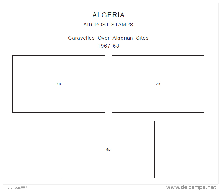 ALGERIA STAMP ALBUM PAGES 1924-2011 (165 pages)