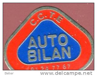 PIN'S AUTO BILAN - Autres & Non Classés