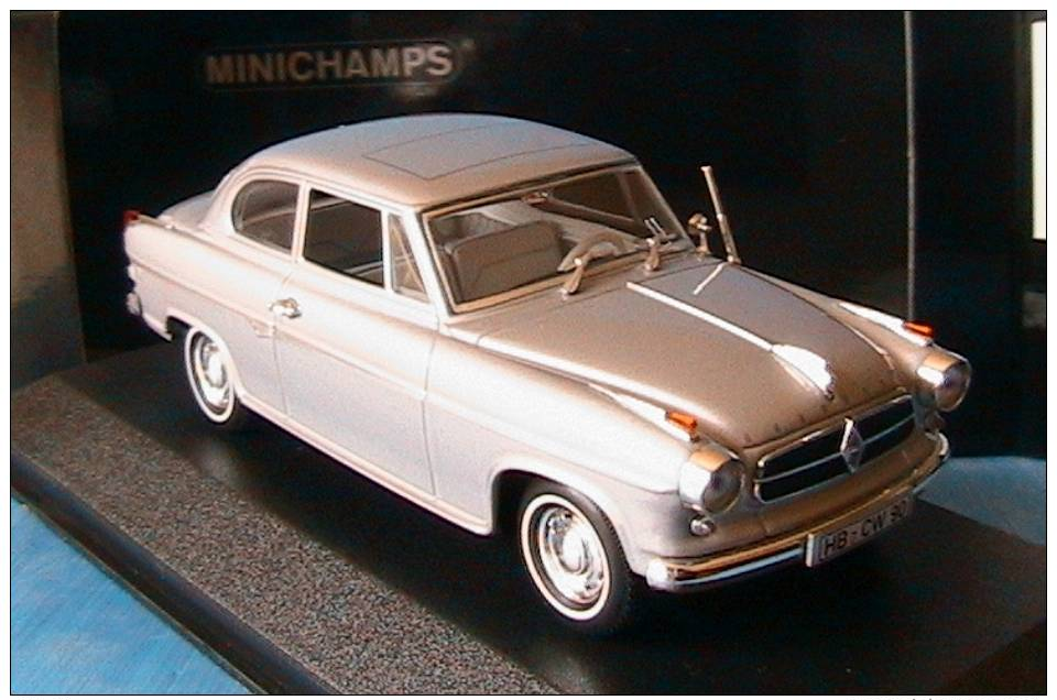 BORGWARD ISABELLA 1959 SILVER ALUSILBER METALLIC MINICHAMPS 400096000 1/43 - Minichamps