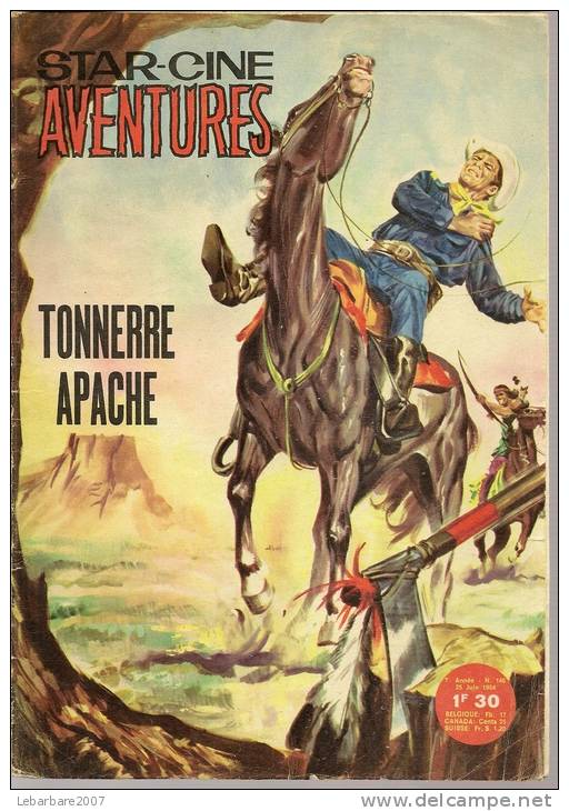 STAR CINE AVENTURES  N° 146  " TONNERRE APACHE " Richard BOONE / George HAMILTON   - 1964 - Cinéma