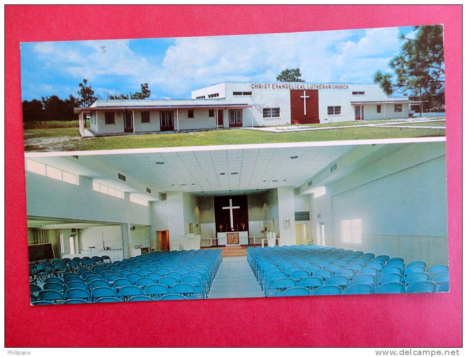 Christ Evangelical Luthern Church  Florida > St Petersburg  1965 Cancel  Early Chrome ---- --------- ------- Ref  469 - St Petersburg