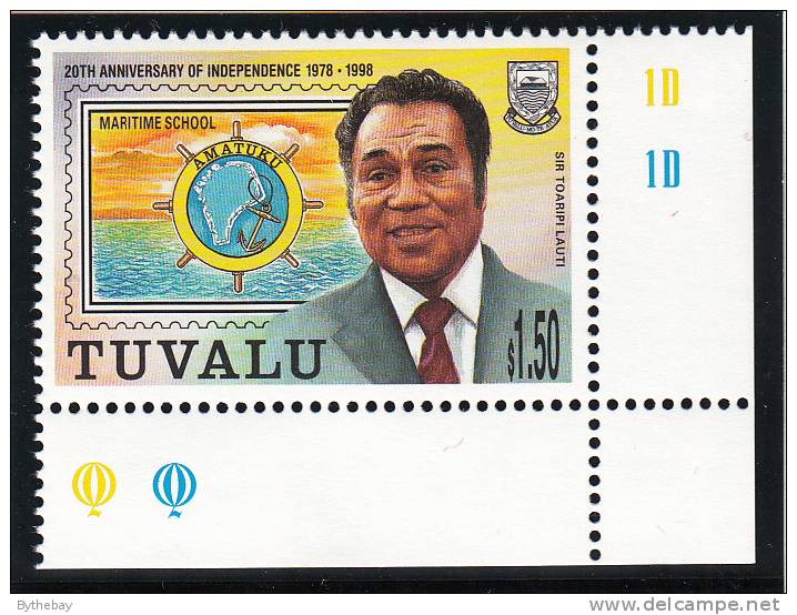 Tuvalu MNH Scott #788 $1.50 Toaripi Lauti - Prime Ministers - 20th Ann Independence - Tuvalu