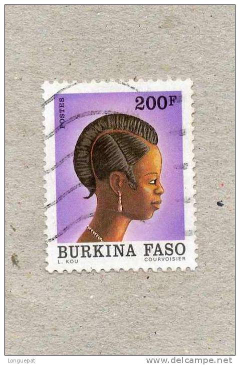 BURKINA-FASO : Coiffure Burkinabé - Buste De Femme - Tradition - Artisanat - Coutume - Burkina Faso (1984-...)