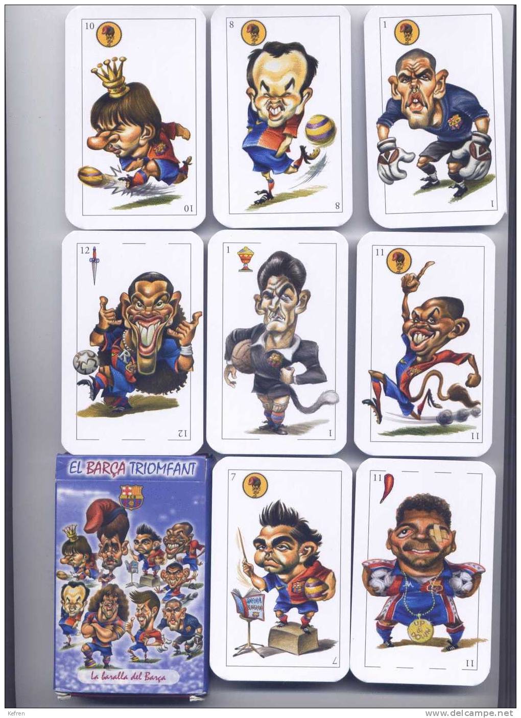 BARAJA ESPAÑOLA, PLAYING CARDS DECK, BARÇA TRIOMFANT DEL  F.C. BARCELONA - Cartes à Jouer Classiques