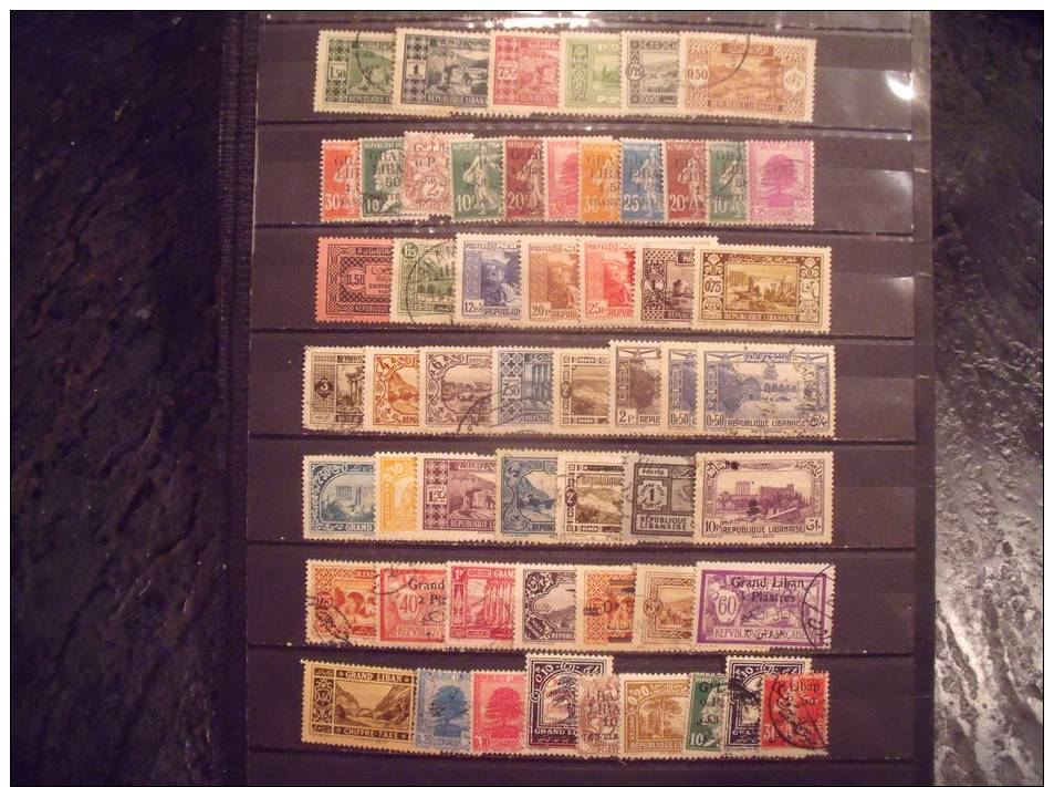 Lot Early Lebanon Stamp Mint Used - Lebanon