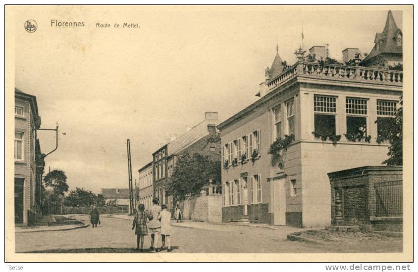 Florennes - Route De Mettet -1931 ( Voir Verso ) - Florennes