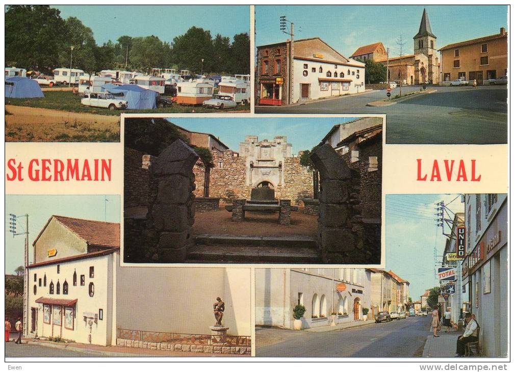 Multivues. (Camping, Grande-Rue Avec Station Total....) - Saint Germain Laval