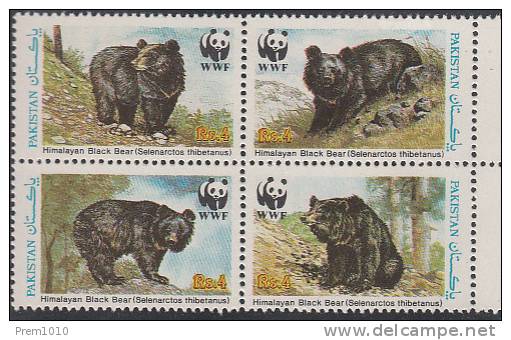 PAKISTAN- 1989 Himalayan Black Bear- WWF- Himalaya-Schwarzbär- Ours Noir De L'Himalaya - Ours