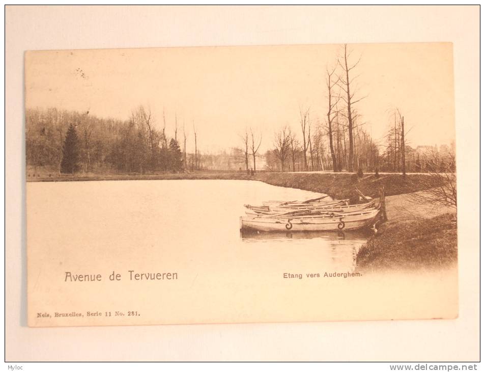 Tervuren. Tervueren. Avenue De Tervuren. Etang Vers Auderghem. Bâteaux. - Tervuren