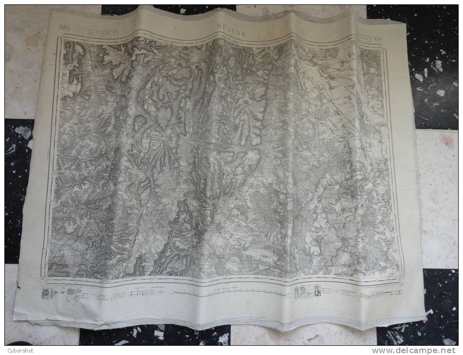 CARTE ETAT MAJOR REGION BEAUNE 1/ 80000 DE 1846 ET ENTOILE - Topographical Maps