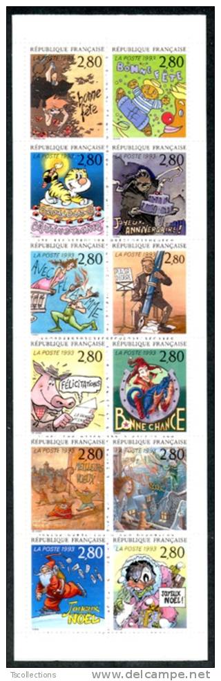 Carnet BC2848 Le Plaisir D´ecrire Vu Par 12 Auteurs De Bandes Déssinées 1993 - Commemoratives