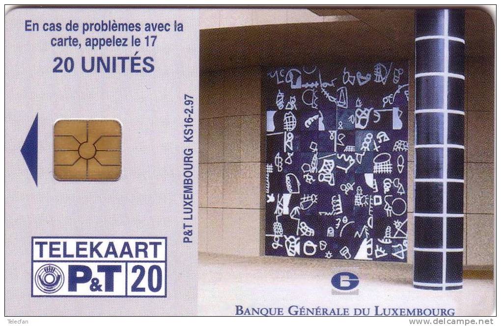 LUXEMBOURG PRIVEE BANQUE GENERALE LUXEMBOURG 20U  KS16 UT - Francobolli & Monete