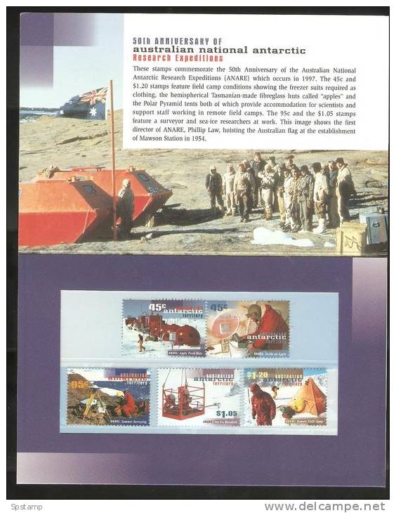 Australian Antarctic Territory 1998 Transport Set (4) MNH Ship Helicopter Vehicle In Post Office Pack - Other & Unclassified