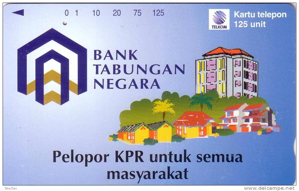 INDONESIE BANK TABUNGAN NEGARA 125U UT - Timbres & Monnaies