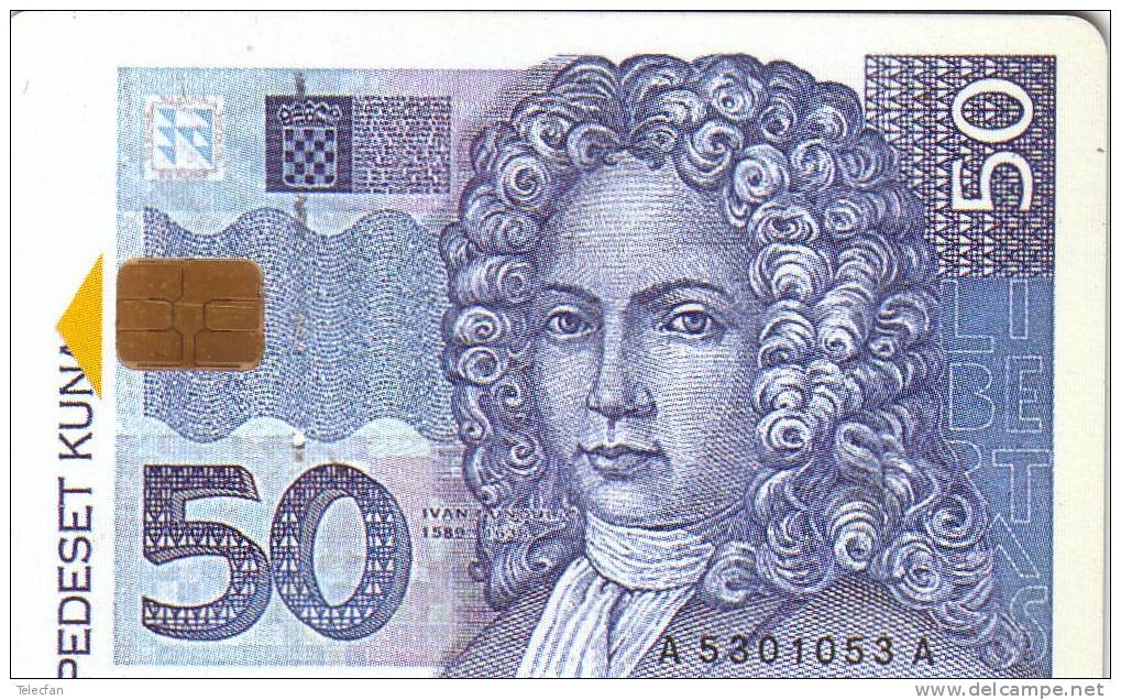 CROATIE CROATIA BANK NOTE BILLET BANQUE 50 KUNA UT - Timbres & Monnaies