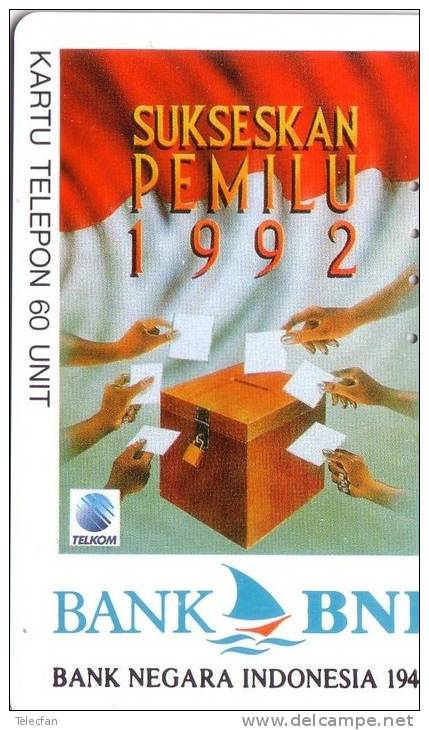 INDONESIE BANK BNI NEGARA BANK 1992 UT - Francobolli & Monete