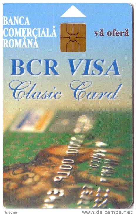 ROUMANIE ROMANIA BCR VISA BANCA COMMERCIAL ROMANIA UT - Timbres & Monnaies