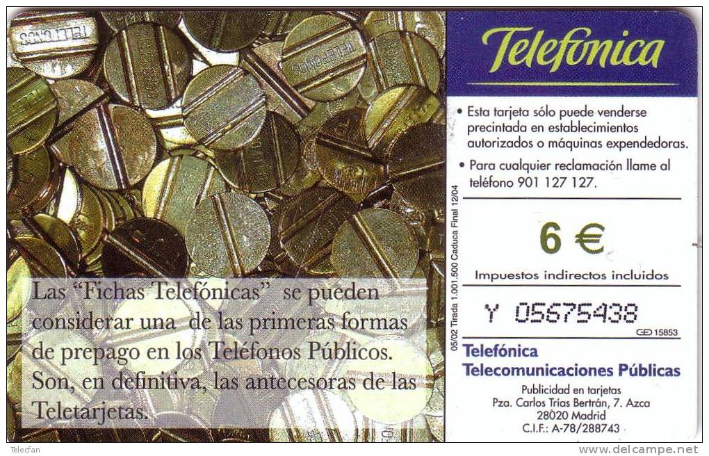 ESPAGNE SPAIN PIECES MONNAIE COINS TELEFON JETONS TELEPHONE UT - Timbres & Monnaies