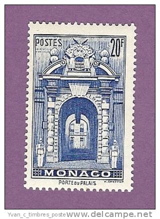 MONACO TIMBRE N° 183 NEUF AVEC CHARNIERE LA PORTE DU PALAIS - Neufs