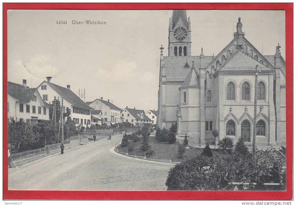 WETZIKON, OBER-WETZIKON, TEILANSICHT, LICHTDRUCK 1912 - Wetzikon