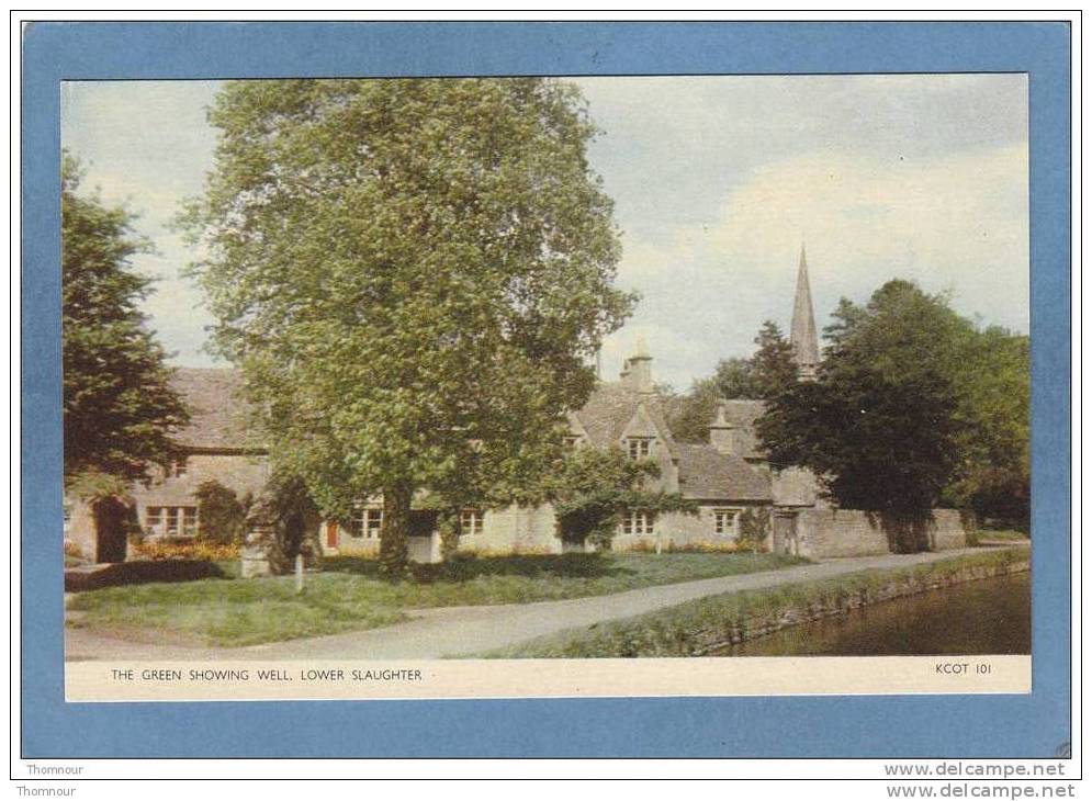 LOWER  SLAUGHTER  -  THE GREEN  SHOWING  WELL  -  BELLE CARTE PHOTO  - - Other & Unclassified