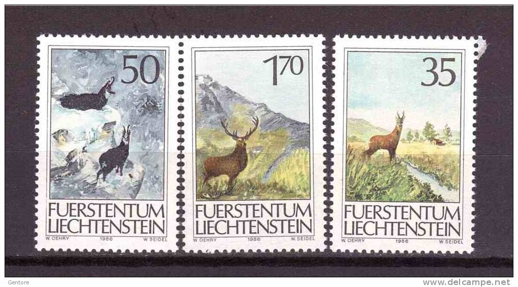 LIECHTENSTEIN 1986  Unificato Cat. N° 848/50  Perfect Mint Never Hinged ** - Game