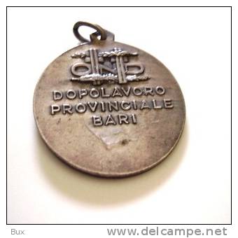 OND DOPOLAVORO PROVINCIALE BARI Ag FASCISTA FASCISMO MEDAGLIA MEDAILLE     ARCH CAT1 PAG2A2 - Italie