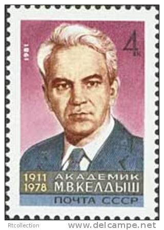 USSR Russia 1981 M.V. Meldysh 70th Birth Anniversary Math Scientist Sciences Famous People Celebrations MNH Michel 5036 - Other & Unclassified
