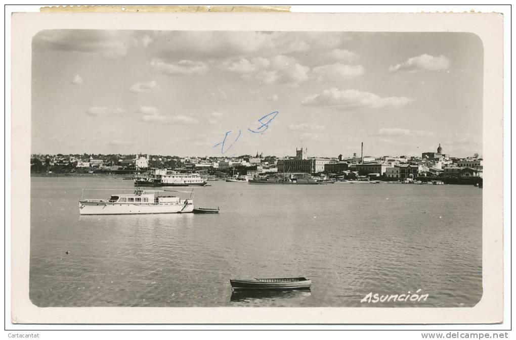 PANORAMA DI ASUNCION. CARTOLINA DEL 1957 - Paraguay