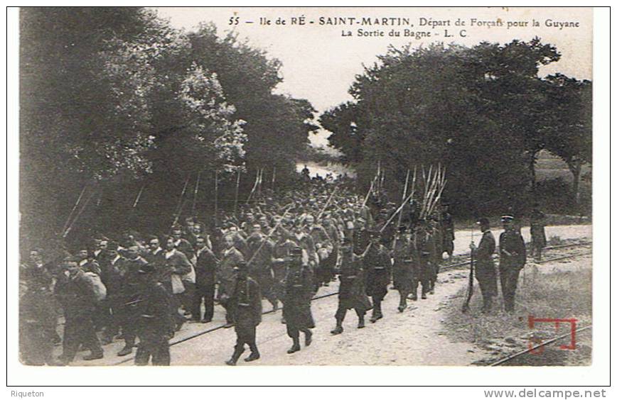 GUADELOUPE ,   ILE  DE  RE  , SAINT - MARTIN  ,   "LA SORTIE DU BAGNE "  . - Saint Martin