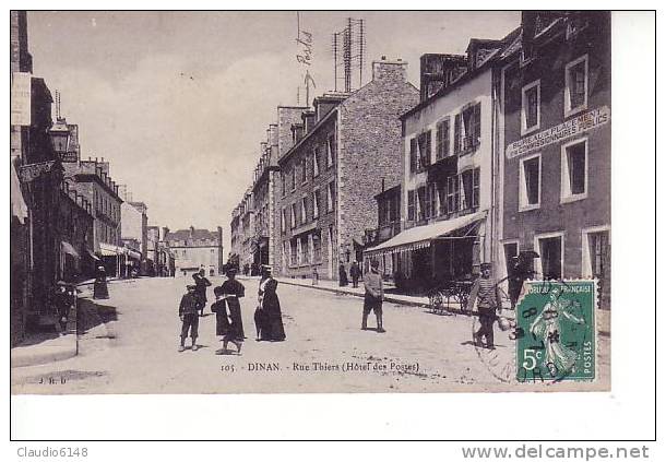 Dinan - Rue Thiers (Hôtel Des Postes) - Dinan