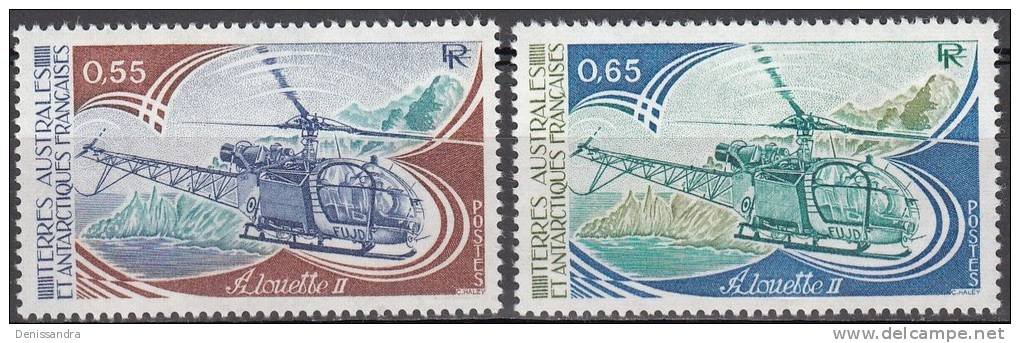 TAAF 1981 Yvert 92 - 93 Neuf ** Cote (2015) 1.60 Euro Alouette II - Unused Stamps