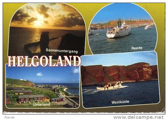 D308 - HELGOLAND - Carte Souvenir, Vues Diverses - Helgoland