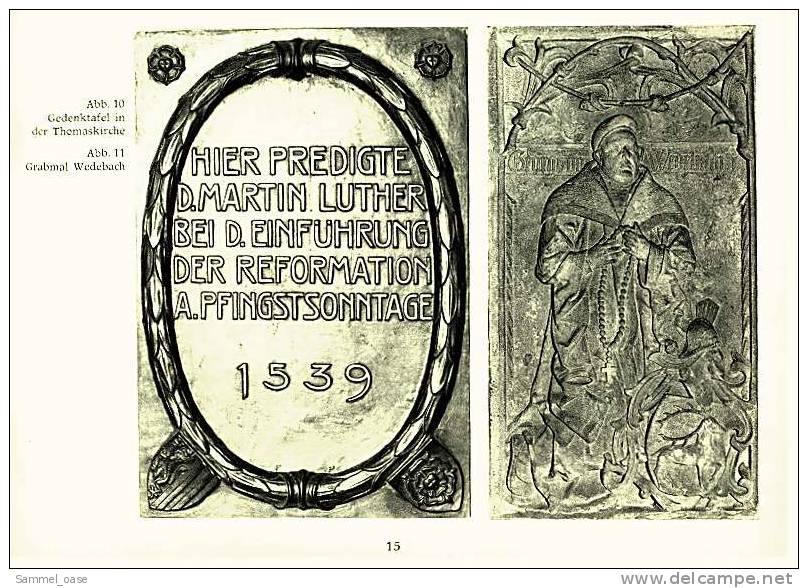 1983  Auf Den Spuren Von Martin Luther In Leipzig  -  Illustrierte Broschüre  -  Mit S/w Fotos - Saxe