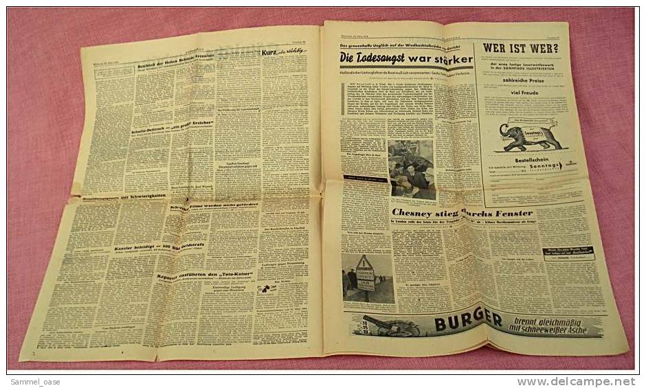 24. März 1954 - Kölnische Rundschau Mit Kreiszeitung Für Köln-Land , Pulverfass Am Suezkanal - Sonstige & Ohne Zuordnung