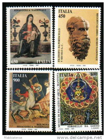 1997 - Italia 2347/50 Patrimonio Artistico ---- - Quadri