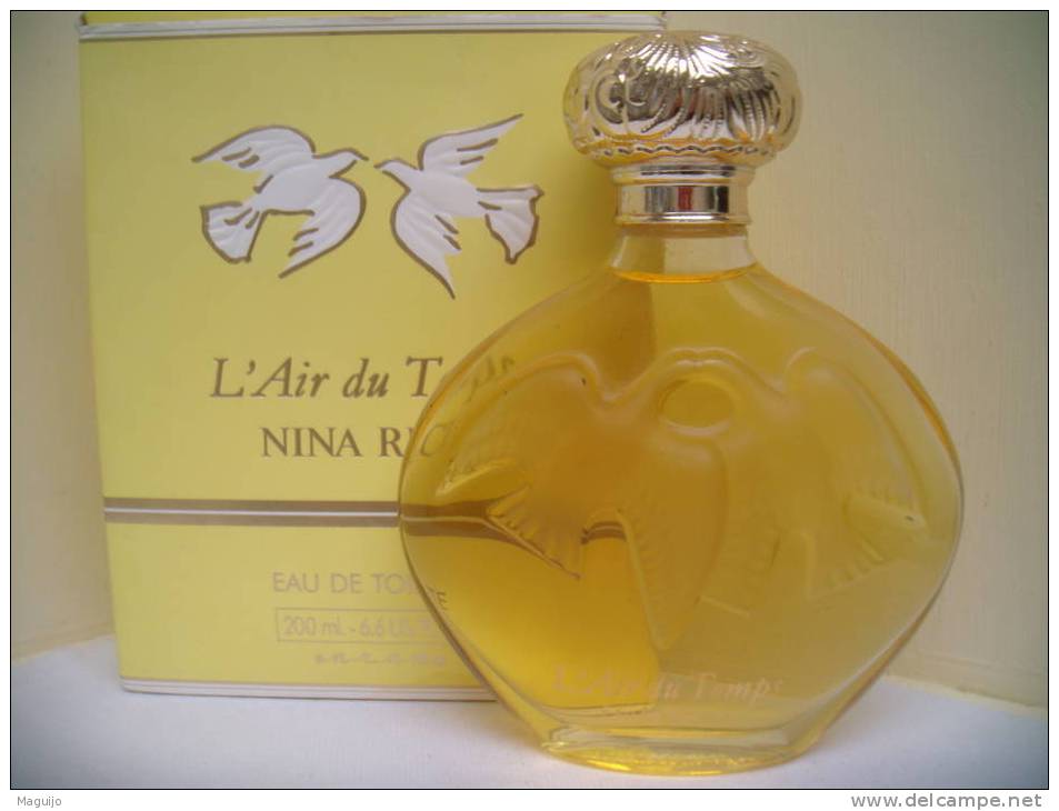 NINA RICCI " L´AIR DU TEMPS"FLAC.( PAS VAPO) COLLECTOR+ BOITE 200 ML LIRE ATTENTIVEMENT !! - Miniatures Womens' Fragrances (in Box)