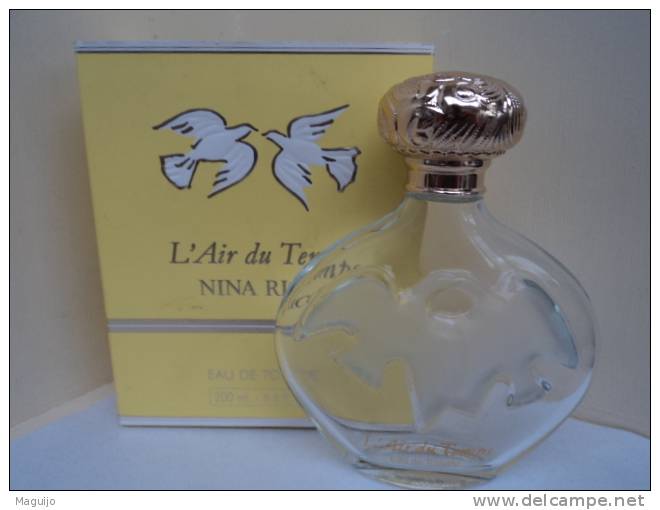 NINA RICCI " L´AIR DU TEMPS"FLAC.( PAS VAPO) COLLECTOR+ BOITE 200 ML LIRE ATTENTIVEMENT !! - Miniaturen Damendüfte (mit Verpackung)