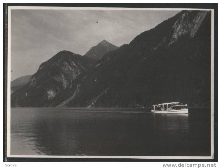 Germany - Konigsee - Boat - Old Photo 115x77mm - Saalfeld