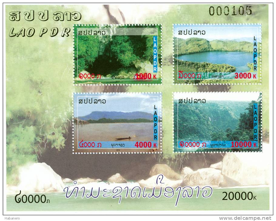 LAOS - Mi BL. 219 -  LANDSCAPES - SPECIAL OFFER 62% OFF - MNH ** - Laos