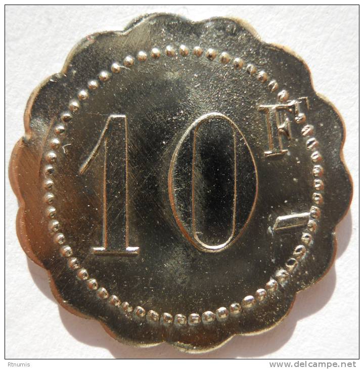 Montereau 77 Nouveautés Toiles Confections M. Fremy 10 Francs VALEUR INEDITE SUPERBE - Monetary / Of Necessity