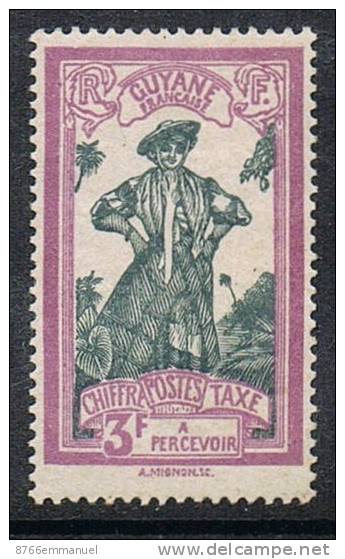 GUYANE TAXE N°21 N* - Neufs