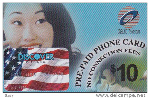 USA Oblio Telecom Sticker Discover Platinum - Other & Unclassified