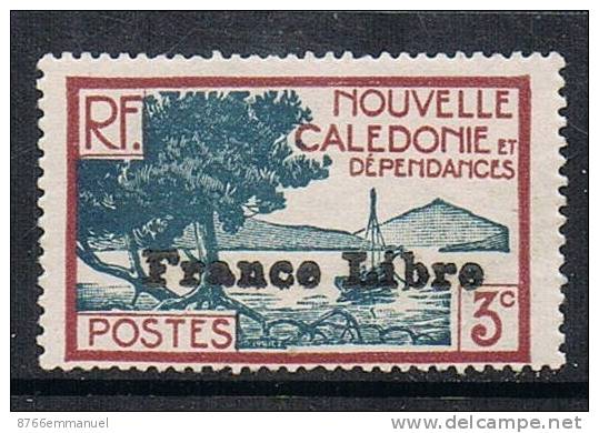 NOUVELLE-CALEDONIE N°197 N*  FRANCE LIBRE - Neufs