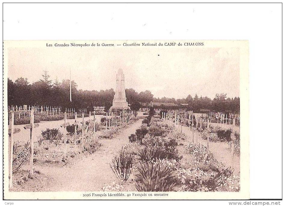 MILITARIA - Cimetière National Du Camp De Chalons. - War Cemeteries