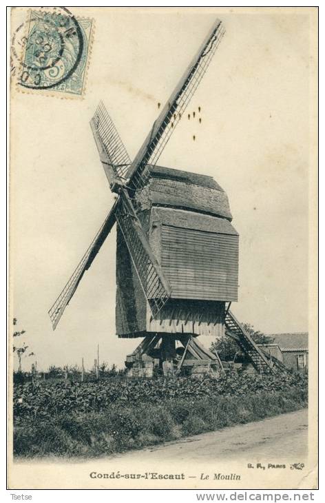 Condé Sur Escaut - Le Moulin -1906 ( Voir Verso ) - Conde Sur Escaut