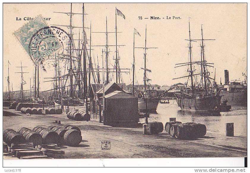 06 / LA COTE D AZUR / NICE / LE PORT / TRES BELLE CARTE / EDIT NANCY 75 - Transport (sea) - Harbour