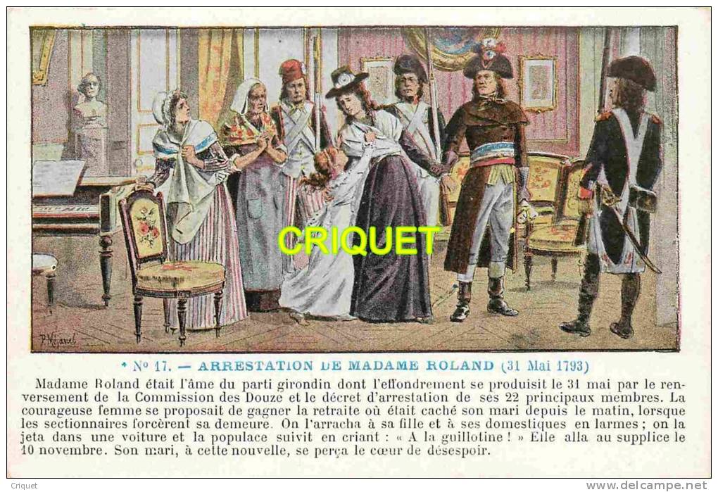 Politique, Révolution Française, Arrestation De Mme Roland - Evènements